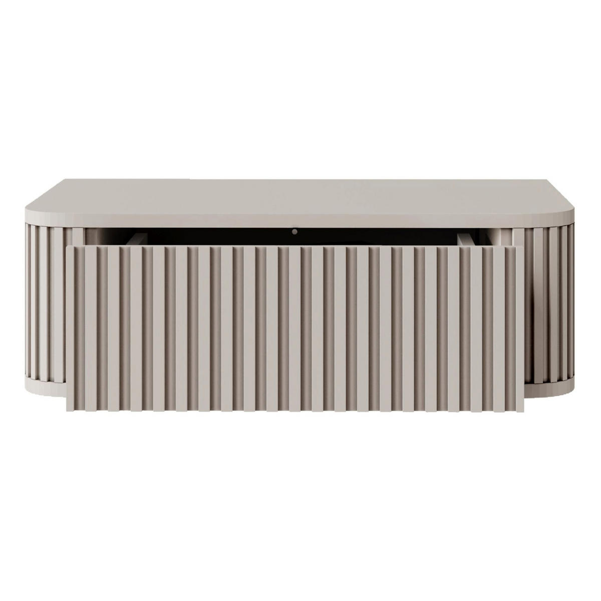NACHTKONSOLE Ovarlo Greige 63 cm - Taupe, Holzwerkstoff (63.2/20.4/38cm) - Selsey