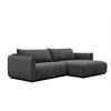 ECKSOFA TAUER 5-Sitzer, dunkelgrau - Dunkelgrau/Schwarz, Holzwerkstoff/Kunststoff (292/174cm) - Courtois Laville