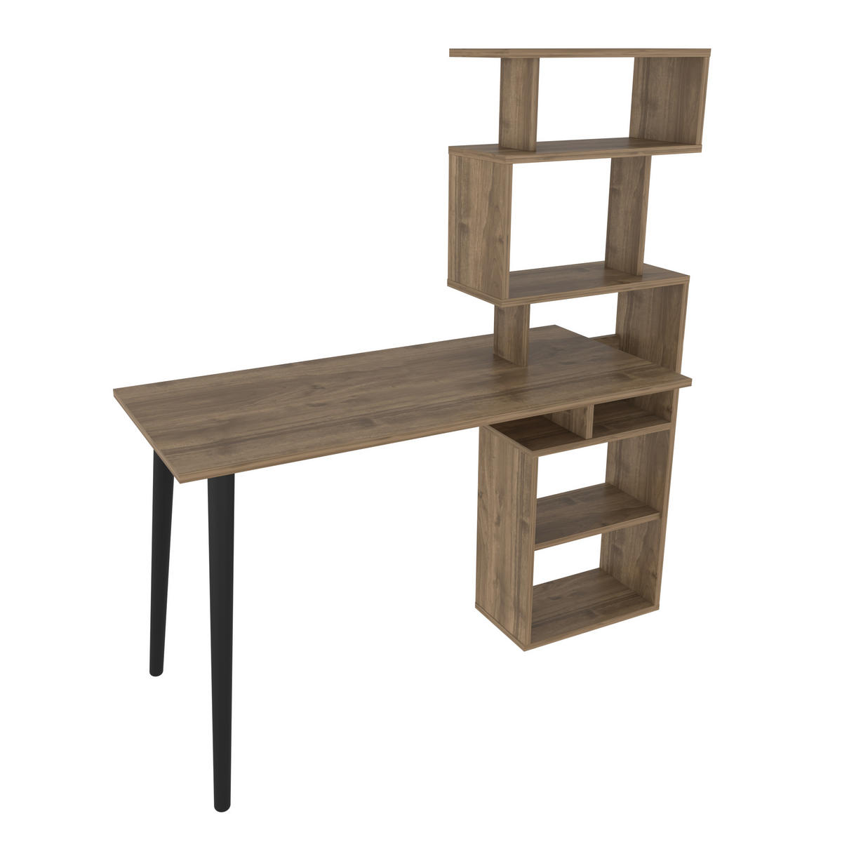 COMPUTERTISCH Vina - Braun, Holzwerkstoff (120/60/73cm) - Decorotika
