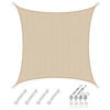 SONNENSEGEL Luftdurchlässig 200 cm Beige - Beige, Kunststoff (200/200cm) - Amanka