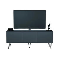 TV-BOARD Elisa, Lowboard mit Push-to-Open, Made in Germany, Moderner Fernsehschrank, Anthrazit matt (152,5 x 60,5 x 37 cm) - Anthrazit, Holzwerkstoff (152.5/60.5/37cm) - InnoFurn