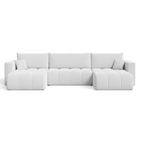 ECKSOFA U Neva Weiß - Weiß, Holz/Textil (370/170cm) - Graingold