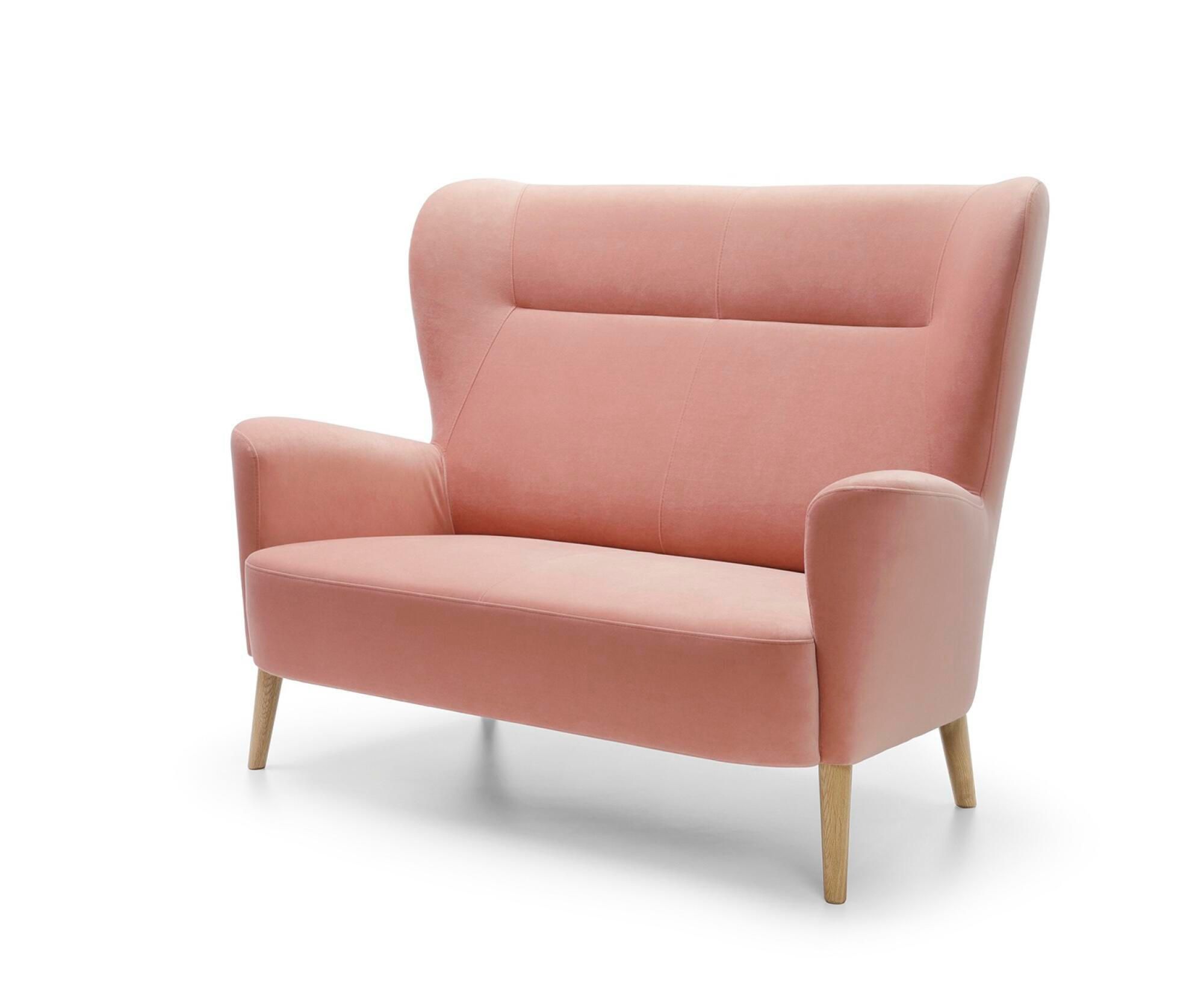 SOFA NEXT Rosa 144x93x110 cm - Pink, Textil (144/110/93cm) - FURNLUX