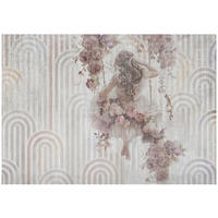 FOTOTAPETE Frau Vintage Grau 312x219 cm - Multicolor, Papier (312/219cm) - Wallarena