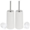 WC-BÜRSTE 2er-Set, weiß - Weiß, Kunststoff (10/34.5/10cm) - bremermann