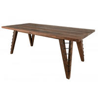 ESSTISCH Mixwood Teak 200x100 natur lackiert BASSANO #131 - Naturfarben, Holz (200/100/78cm) - Massivmoebel24
