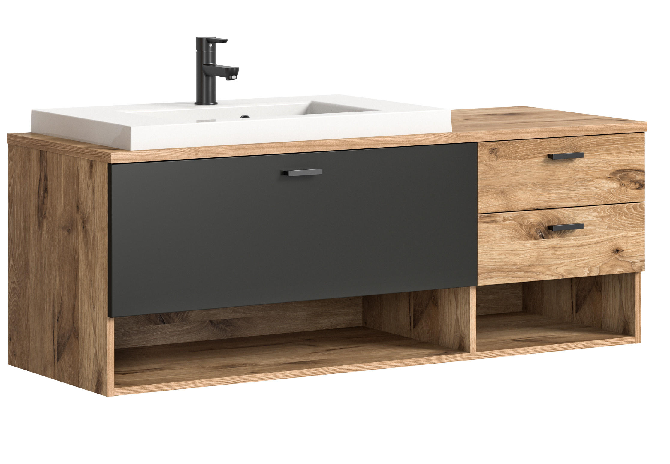 Homes & Jones Waschtisch Eiche 140x50x48 cm