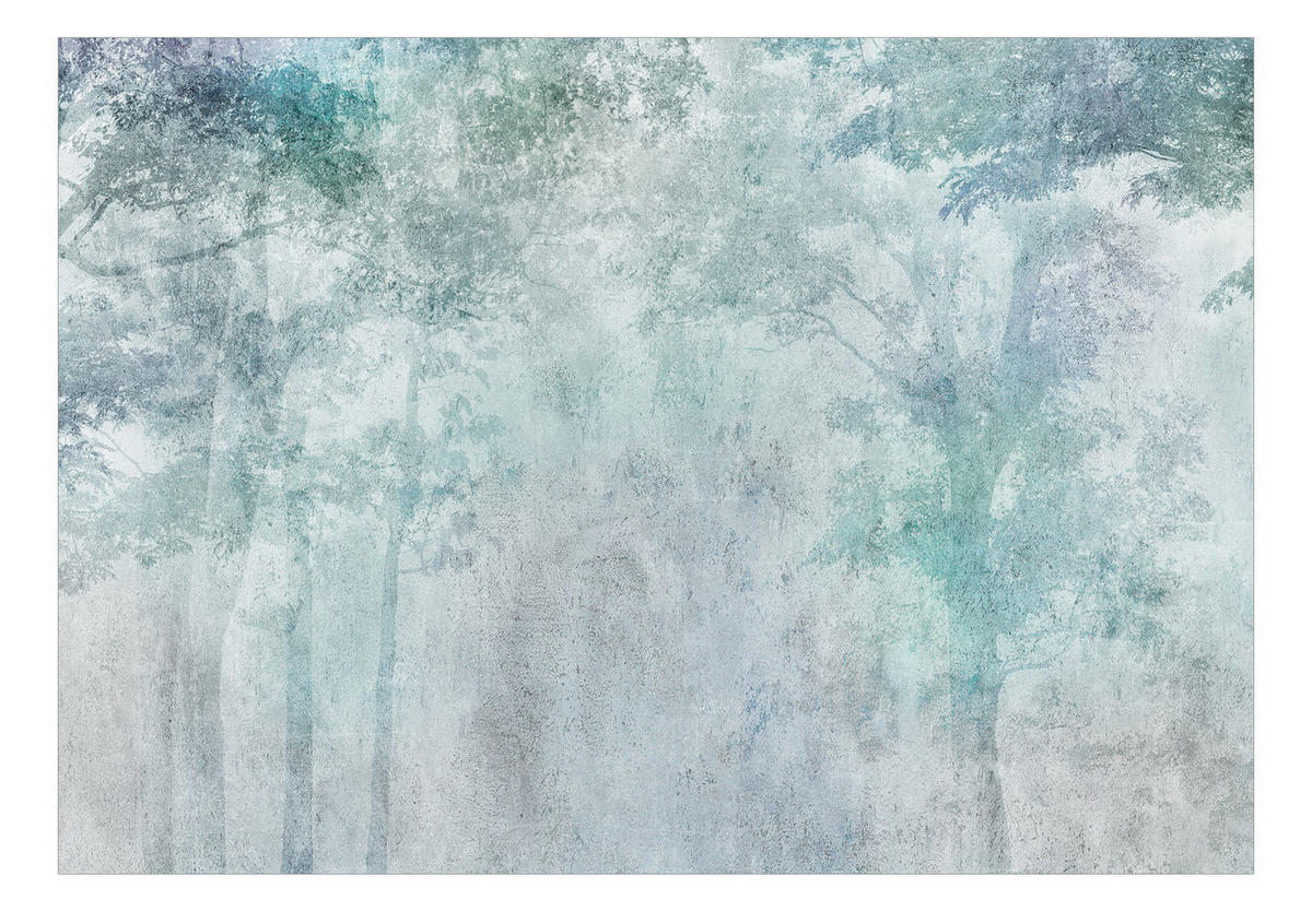 SELBSTKLEBENDE FOTOTAPETE 245/175 cm - Grau/Grün, Kunststoff/Textil (245/1cm) - KUNSTLOFT