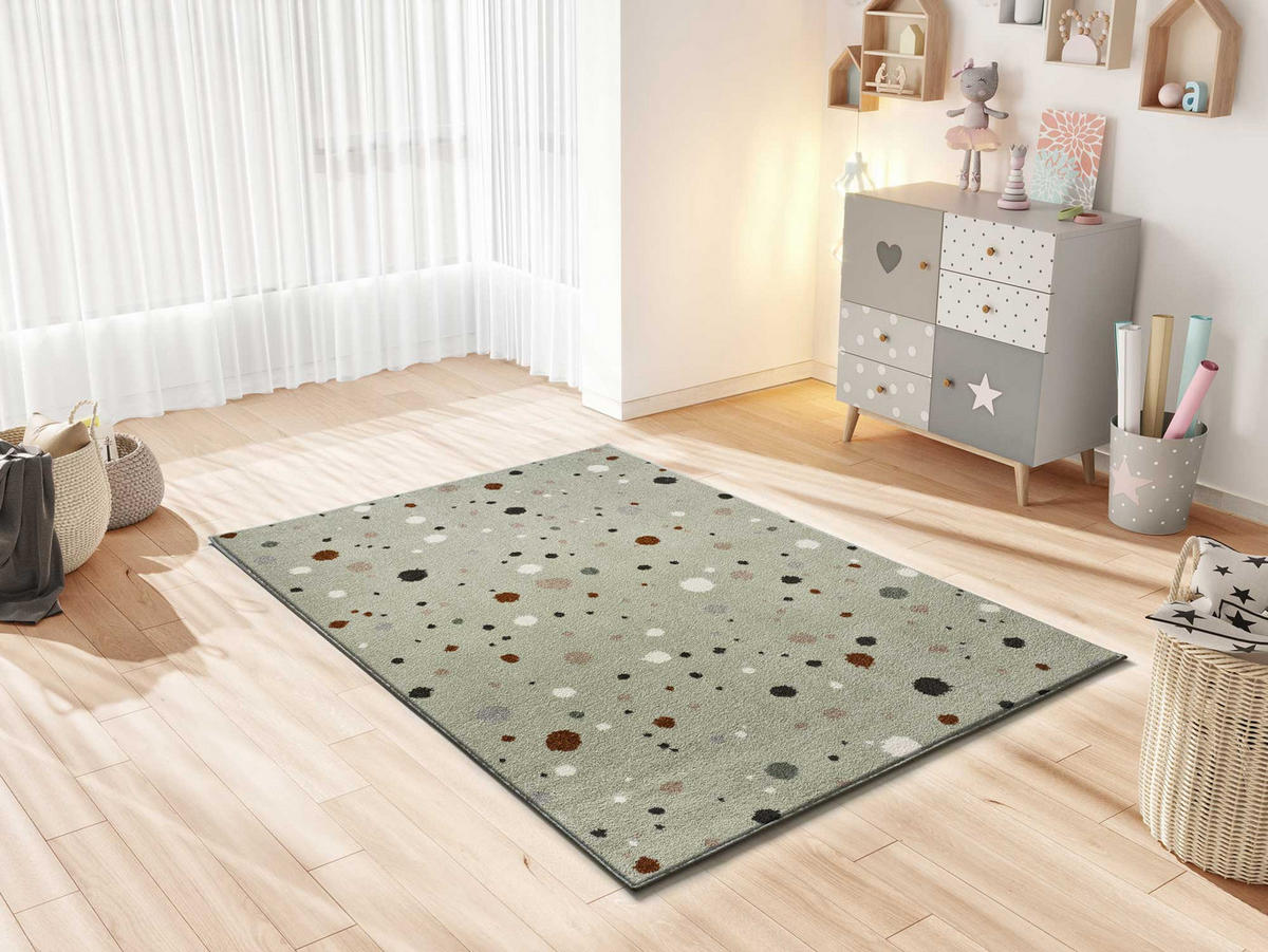 KINDERTEPPICH Grün Beats 120/170 cm - Grün, Naturmaterialien/Textil (120/170cm) - Atticgo