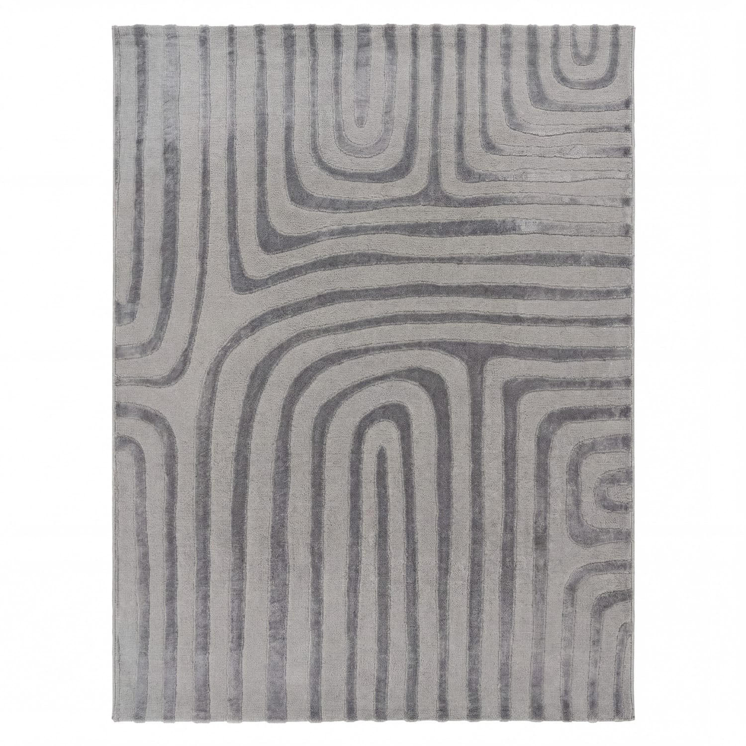 KURZFLORTEPPICH 80/150 cm Tinos 575 - Anthrazit, Kunststoff (80/150cm) - Paco Home