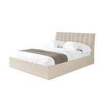 POLSTERBETT mit Bettkasten und Lattenrost, Boxbett ohne Matratze - ILAN 180x200 Beige - Kaschmir, Holzwerkstoff/Textil (180/200cm) - ALTDECOR