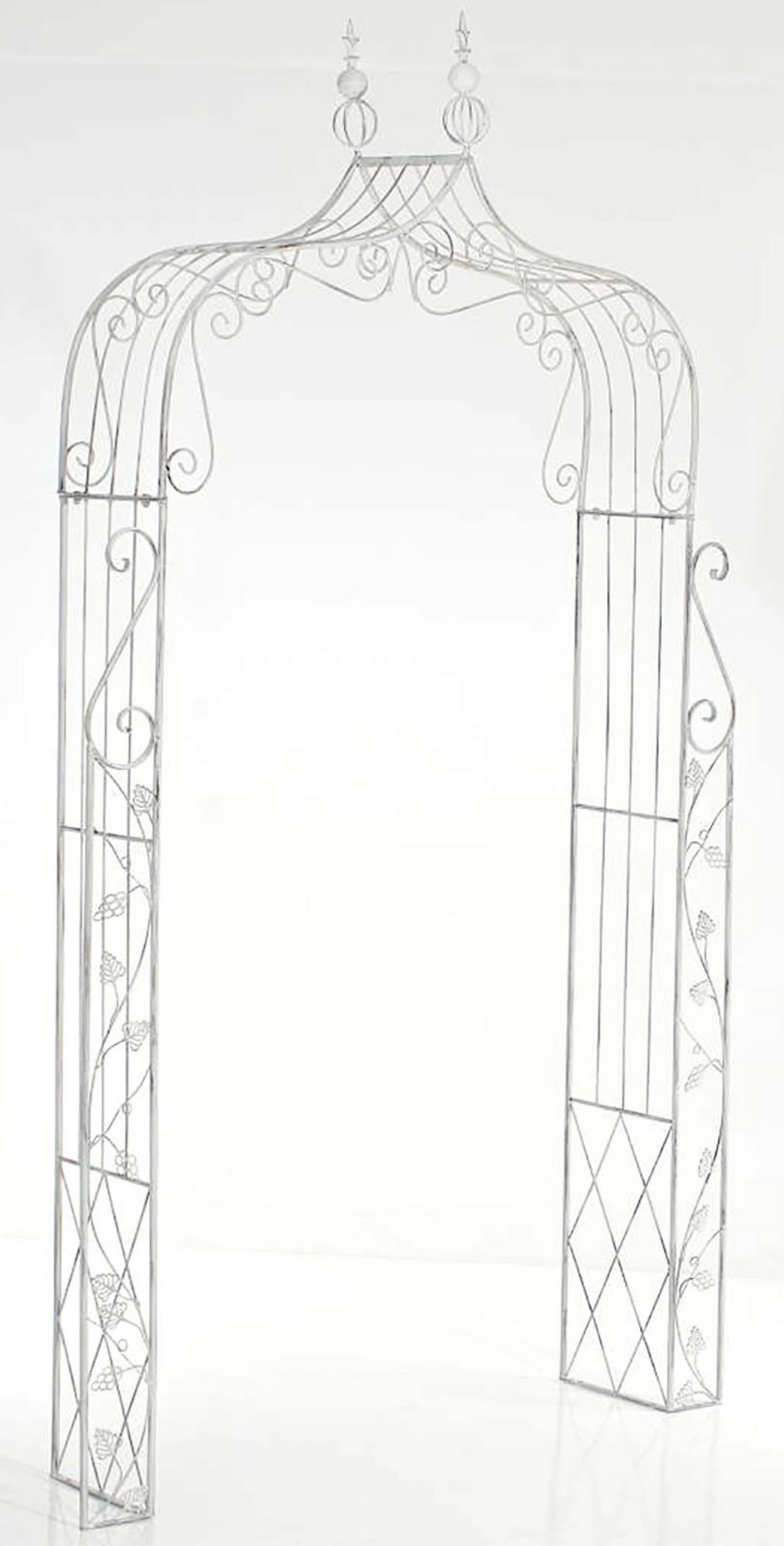 Thumbnail - TPFLiving Rosenbogen, Weiß, Metall, 118x248x30 cm, Gartenzubehör, Gartendeko