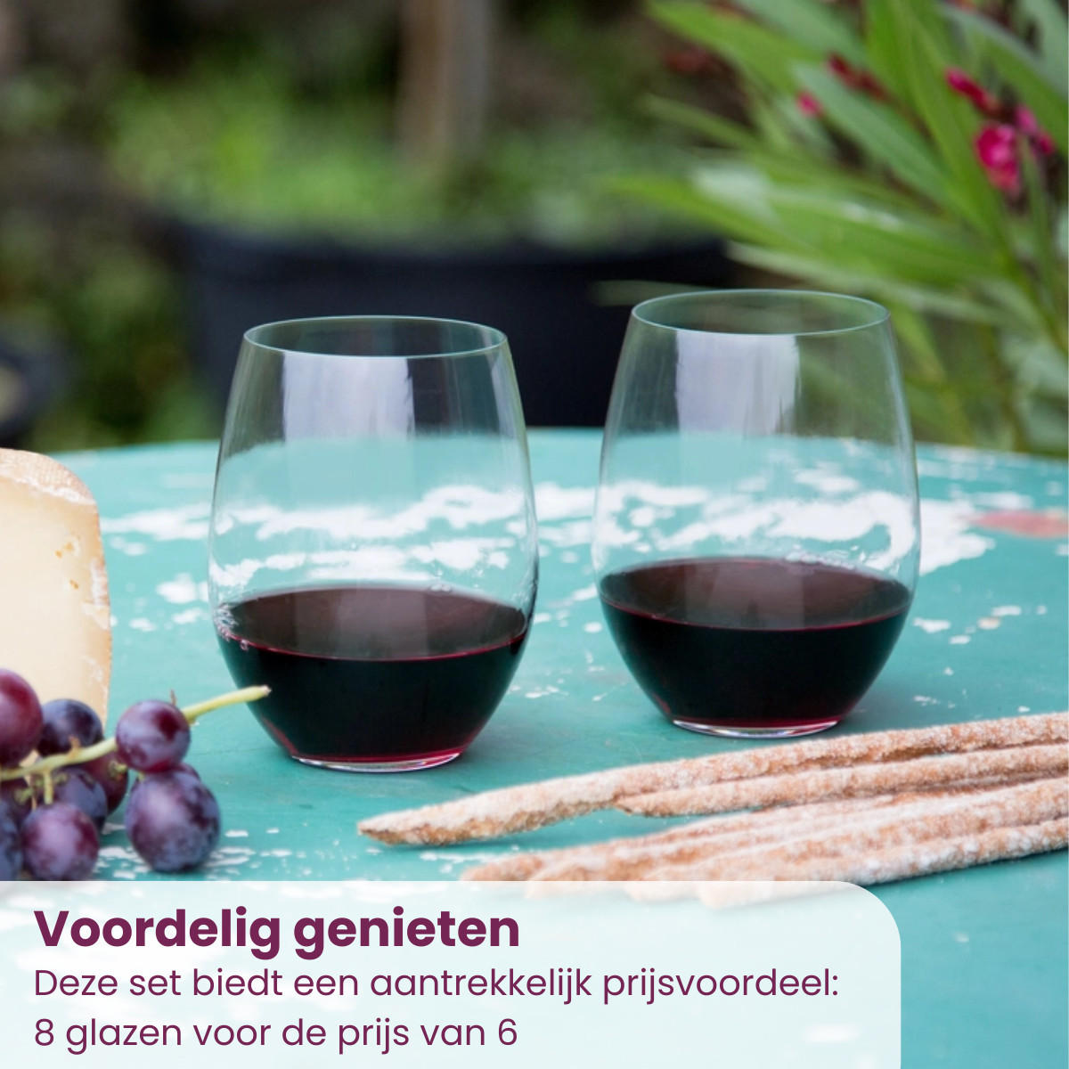 ROTWEINGLAS O , 8 x Cabernet / Merlot, hochwertiges Glas, 600 ml - Transparent, Glas (0.6L) - Riedel