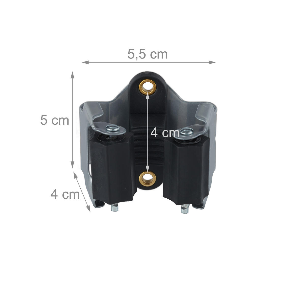 10XGERÄTEHALTER - Multicolor, Kunststoff/Metall (5.5/5/4cm) - Relaxdays