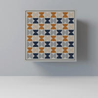 SIDEBOARD REFLECTION RANGE, Grau, 57,5x42x57,5 cm, Ohne Füße - Multicolor/Grau, Holzwerkstoff (57.5/57.5/42cm) - SpaceRebels