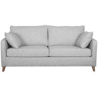 SCHLAFSOFA Skandinavisch 3-Sitzer Stoff Naturbeige PAPEL - Grau, Textil (102/77/180cm) - Miliboo