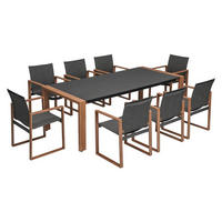 SET DE MASA DUISBURG, 9 piese - maro/antracit, compozit lemnos - RAUMHIRSCH FURNITURE