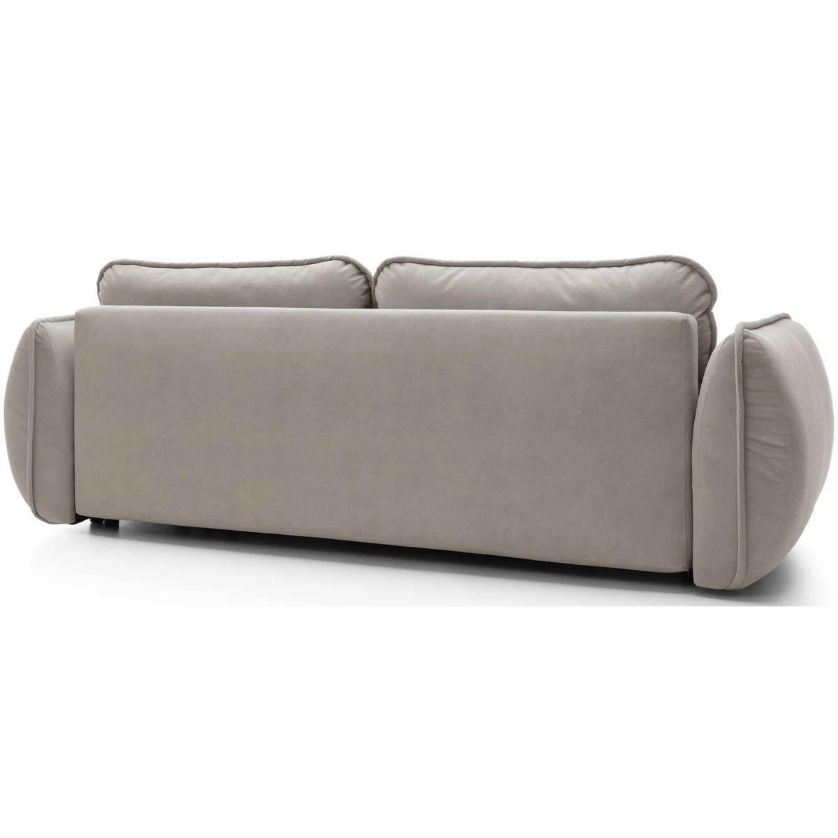 3-SITZER SOFA Cutie Beige Easy-Clean-Velours - Beige/Schwarz, Textil (257/90/114cm) - Selsey