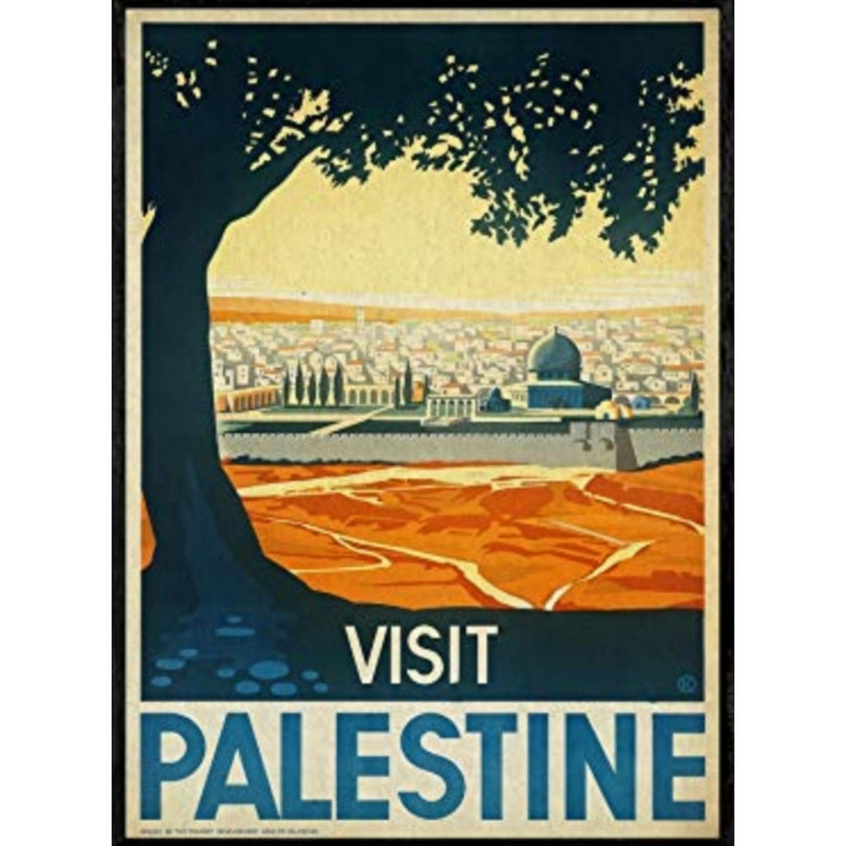 POSTER Palästina Israel Reise A4 Rahmenlos - Klar, Papier (29.7/5/21cm) - Nacnic