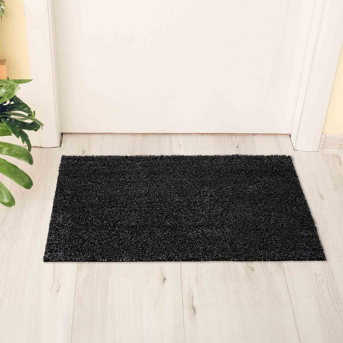 FUSSMATTE WASCHBAR QUARZIT - Anthrazit, Textil (40/60cm) - Astra