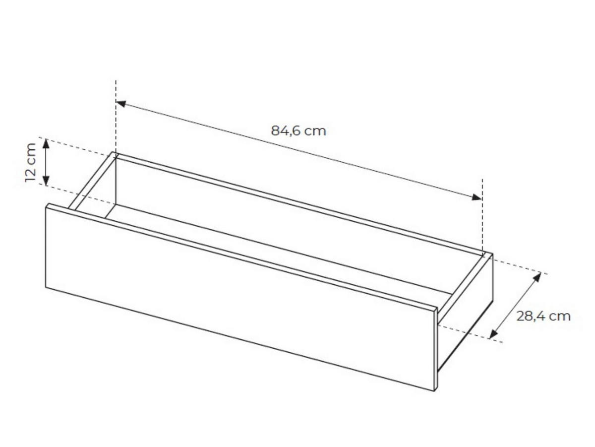 KOMMODE Buna Eiche, Schubladenkommode - Eichefarben, Holzwerkstoff (94/104/38cm) - Bettso