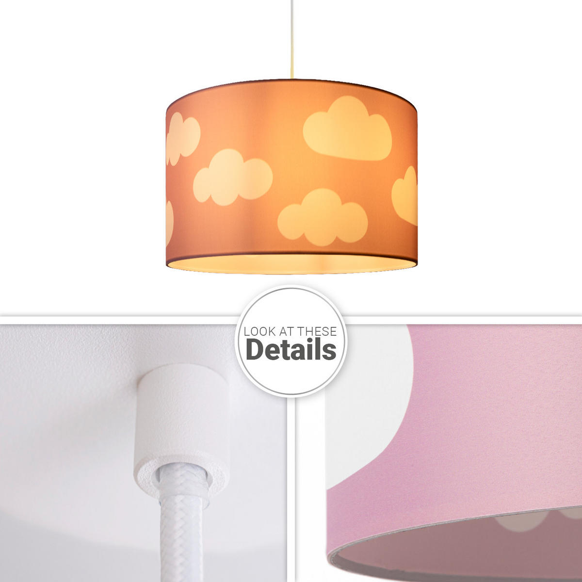 PENDELLEUCHTE Hugo Pd1 Cos 342 - Rosa, Metall (45.5/45.5/27cm) - Paco Home