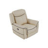 RELAXSESSEL - 1 Person-Sitzer - Leder - Beige - - Beige, Leder (105/102/95cm) - Vente-Unique