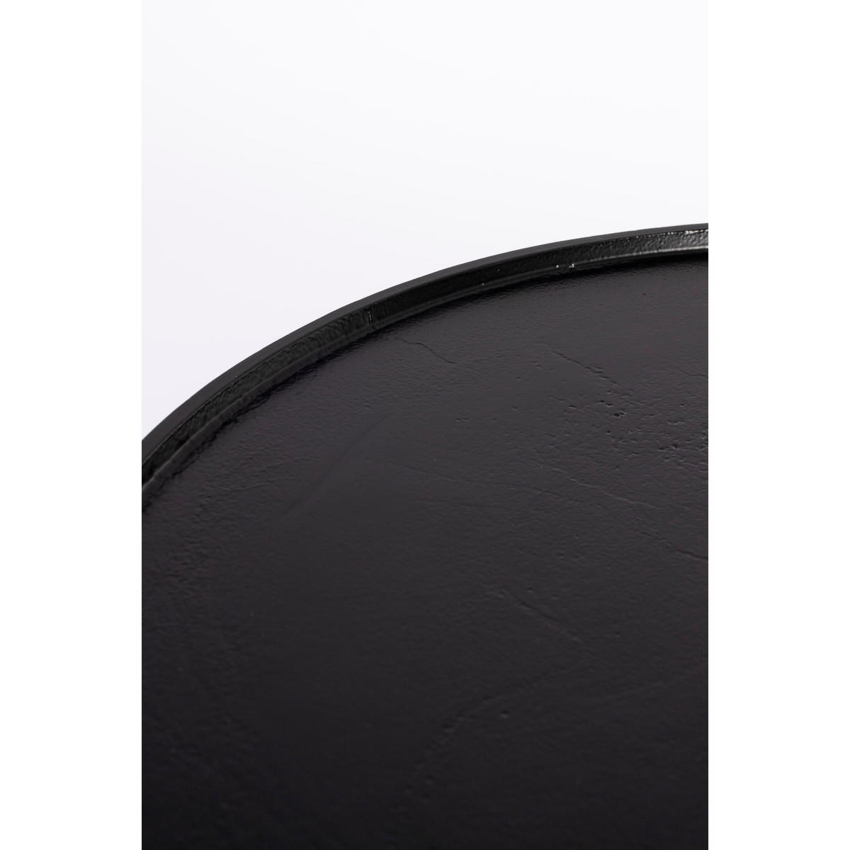 COUCHTISCH Floss Rund 60 cm Schwarz - Schwarz, Metall (60/60/33cm) - Zuiver