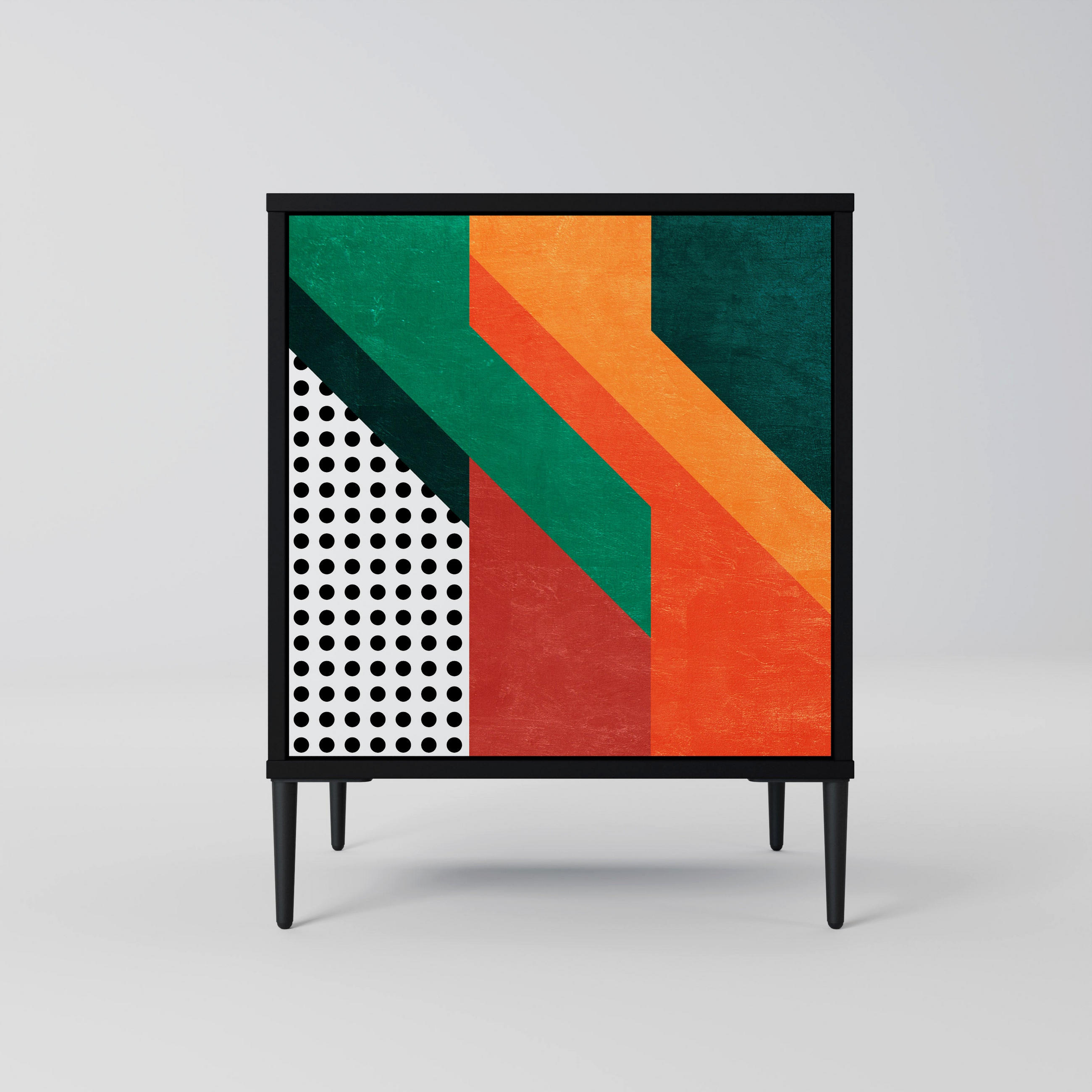 SpaceRebels Sideboard Schwarz 57.5x72.5x42 cm