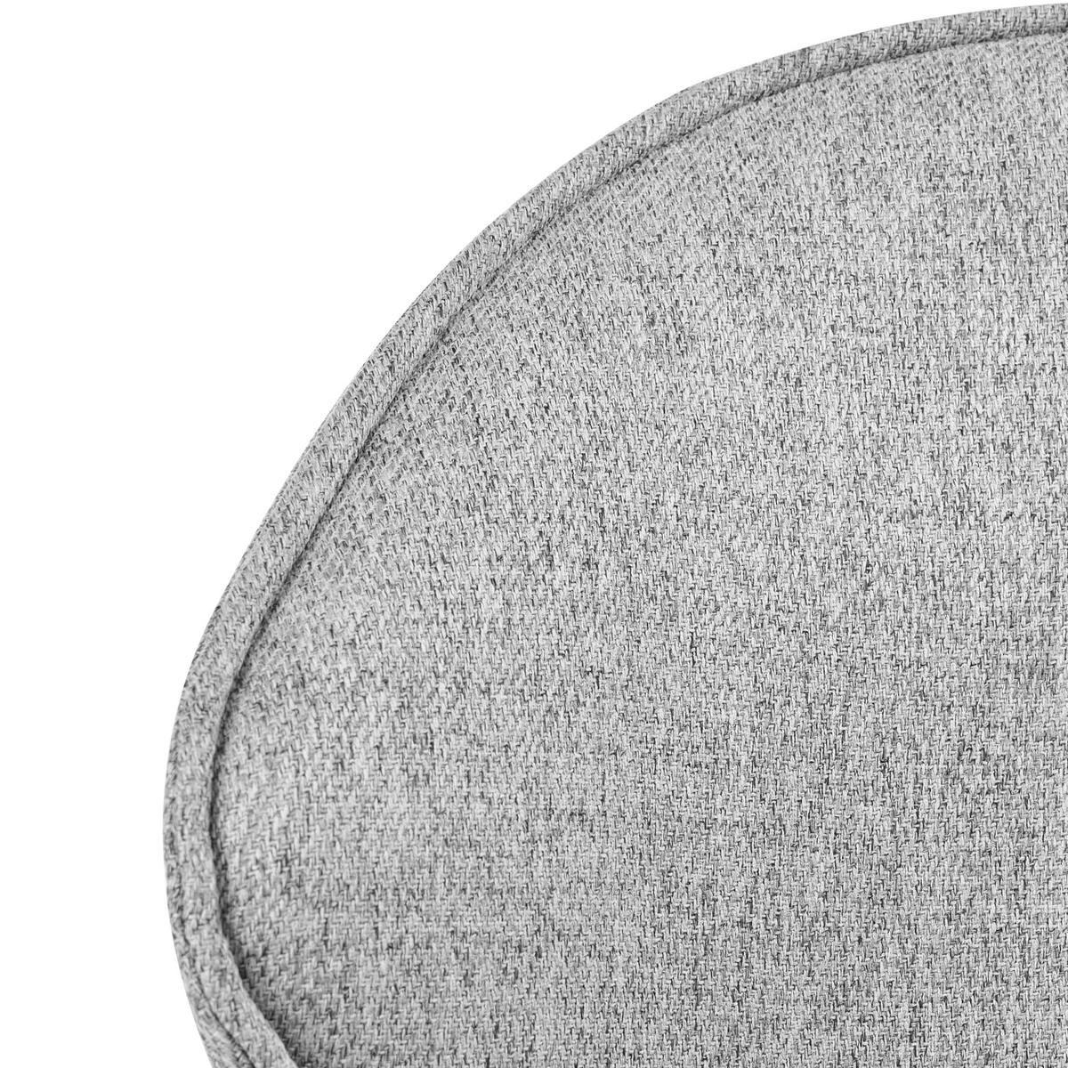 SCHREIBTISCHSTUHL Stoff Grau Belmar - Grau, Textil (63/83/70cm) - Beliani