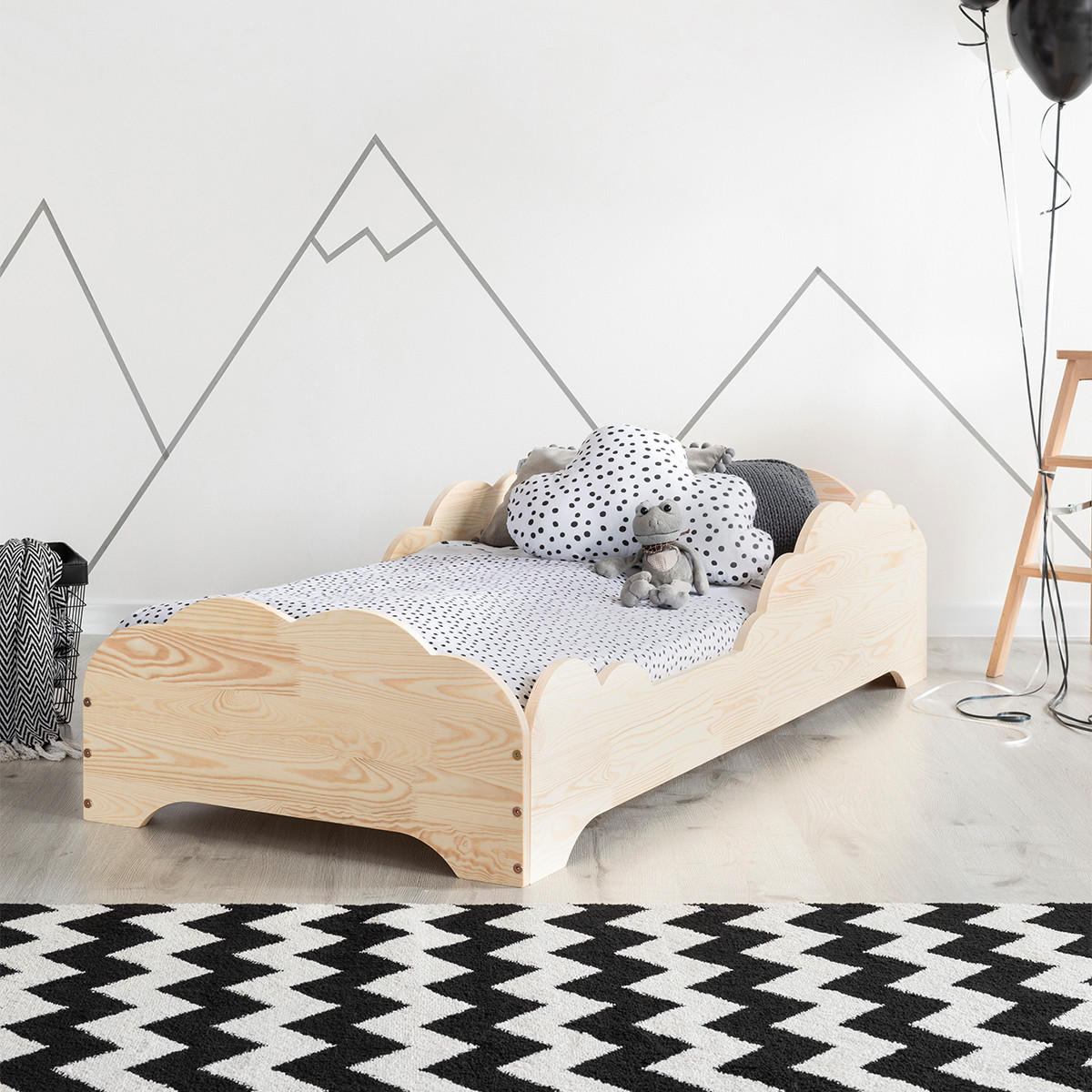 POSTEL 90/190 Théotime Přírodní dřevo - hnědá, dřevo (90/190cm) - Petits-meubles