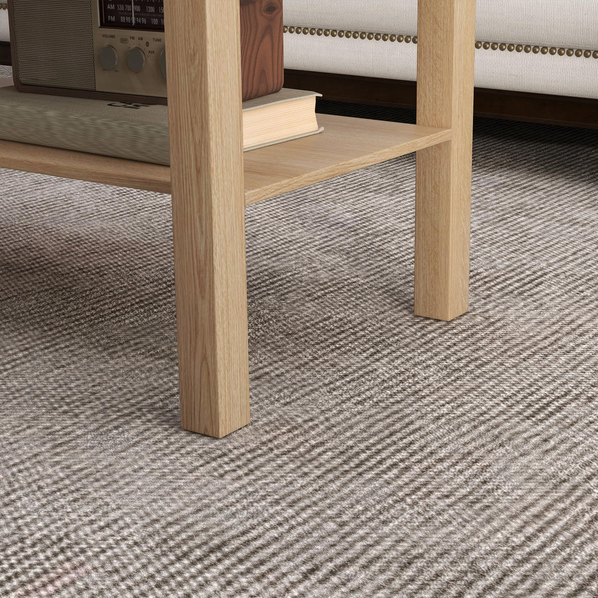 COUCHTISCH DE-15839 2 Ebenen Naturholz - Naturfarben, Holzwerkstoff (90/45/44.5cm) - ComfortXL