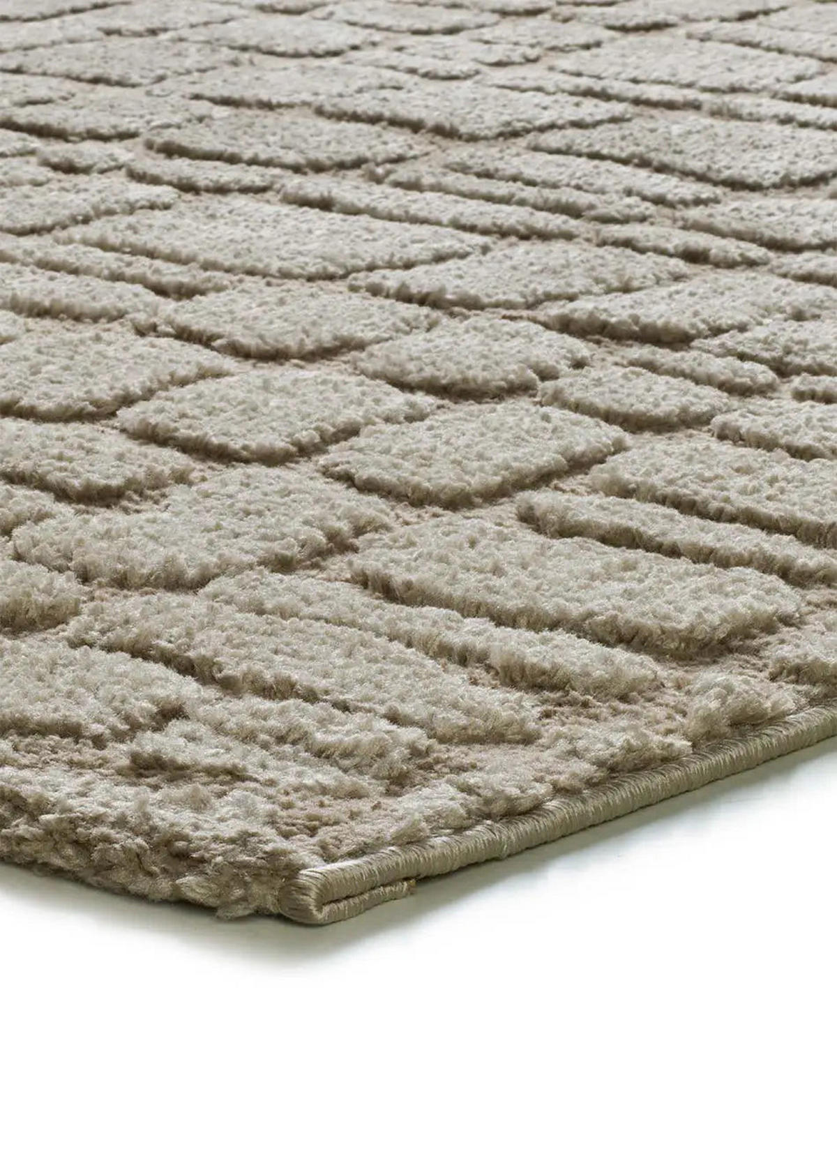 WEBTEPPICH Stein Juno 152/235 cm - Taupe, Naturmaterialien/Textil (152/235cm) - Atticgo