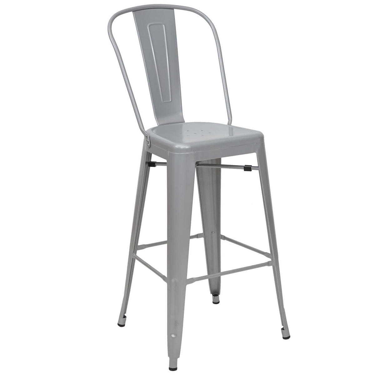 BARHOCKER METALL Grau - Grau, Metall (50/117/45cm) - Jamb