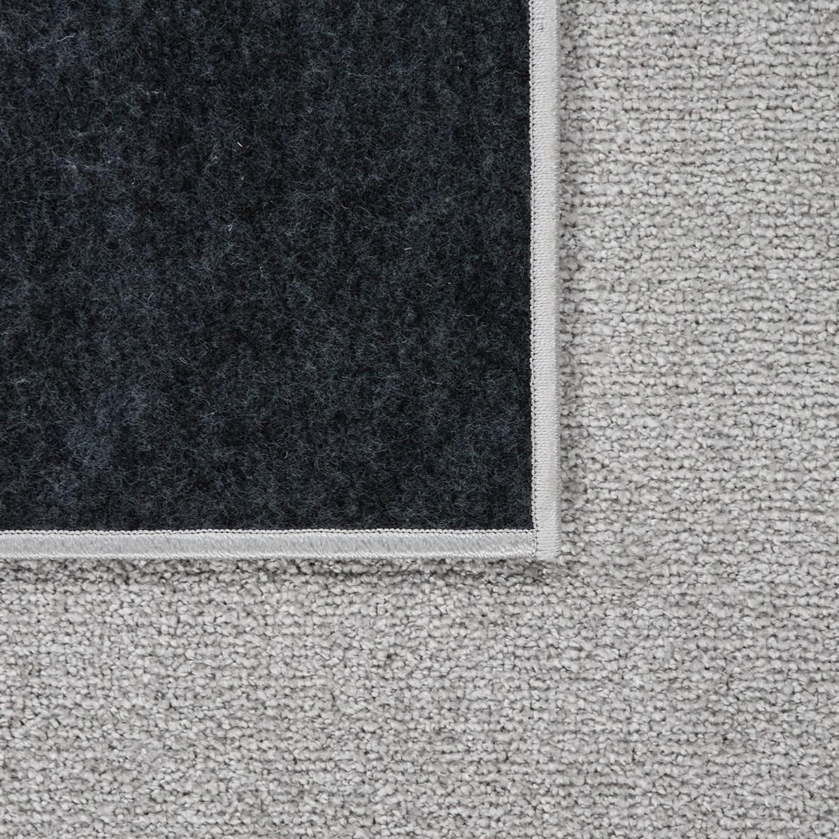 FLACHWEBETEPPICH Silberfarben 80 x 250 cm - Silberfarben, Kunststoff (80/250cm) - TT Home