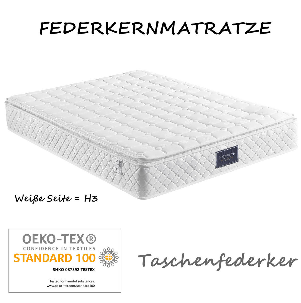 POLSTERBETT 140/200 cm grau-beige mit höhenverstellbarem Kopfteil - Grau, Textil (140/200cm) - OKWISH