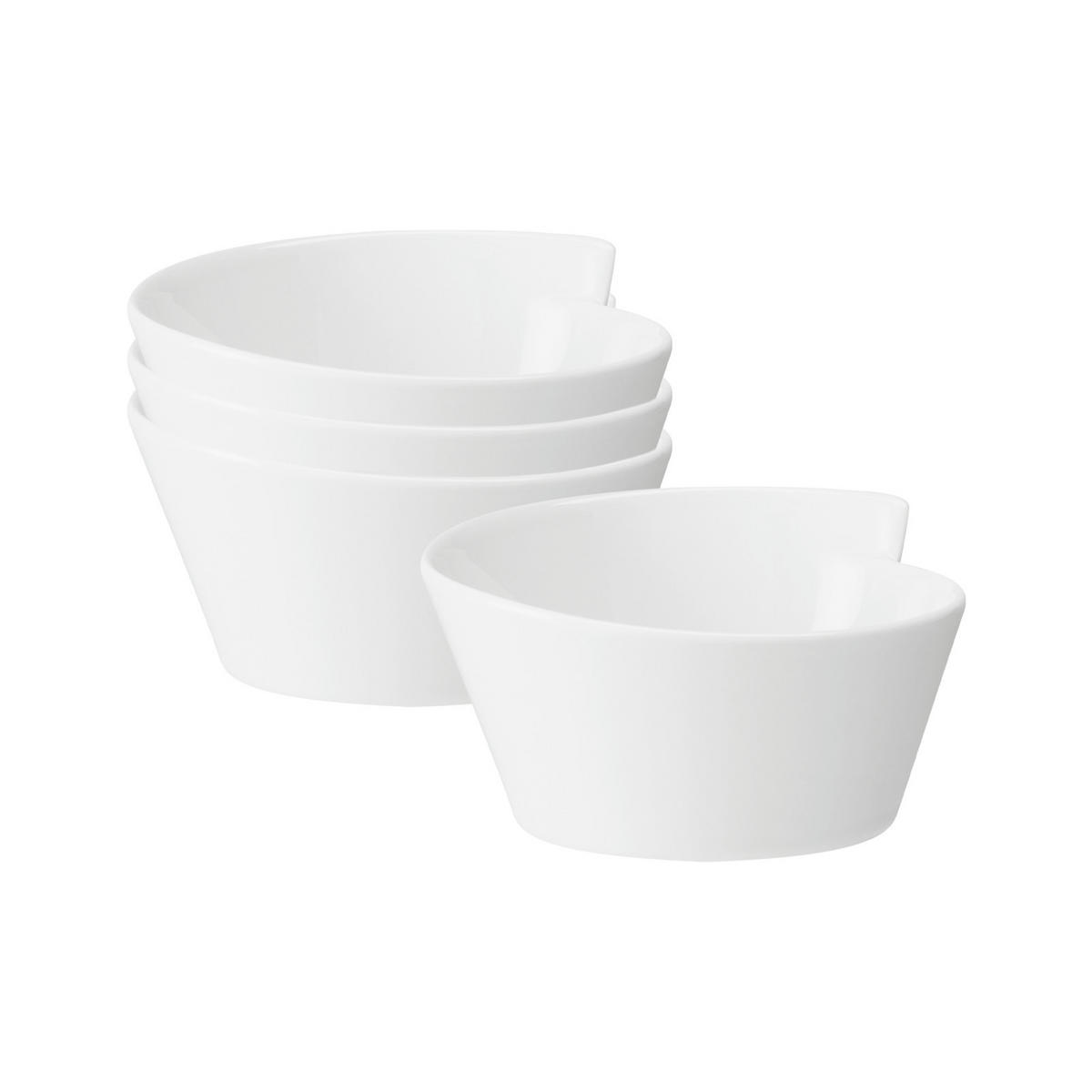 BOLS NewWave weiß 18 x 17 cm 4er Set - Weiß, Keramik (1cm) - Villeroy & Boch