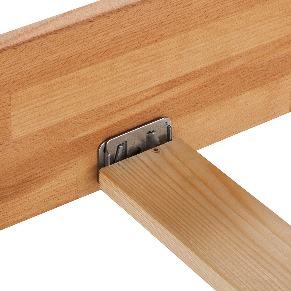 BETT - Massivholz - Kernbuche, Holz (160/200cm) - home24