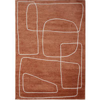 TEPPICH modern Flachgewebe STUDIO Orange 160 x 230 cm - Orange, Textil (160/230cm) - Novatrend