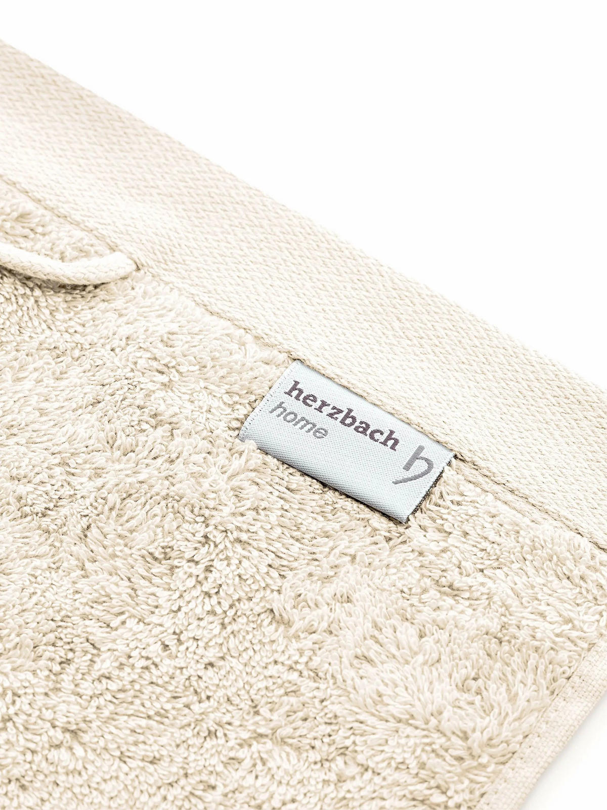 SAUNATUCH Pura Creme - Creme, Textil (80/200cm) - Herzbach Home