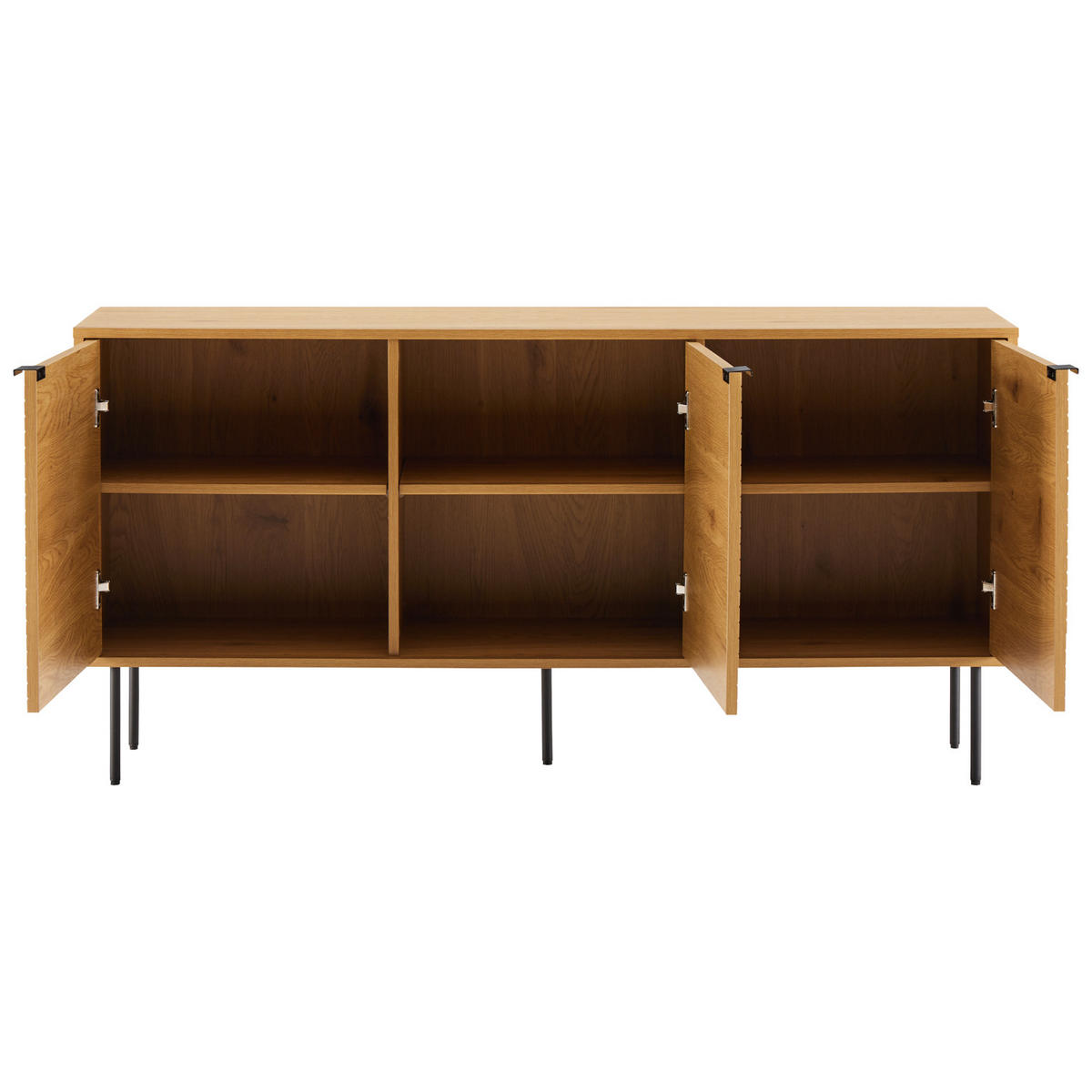 ANRICHTE STINNA 150/40/74 cm - Braun, Holzwerkstoff (40/74/150cm) - Happy Garden