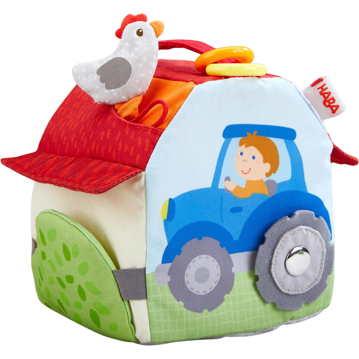 SPIELWÜRFEL Bauernhof - Multicolor, Kunststoff (13/13cm) - Haba
