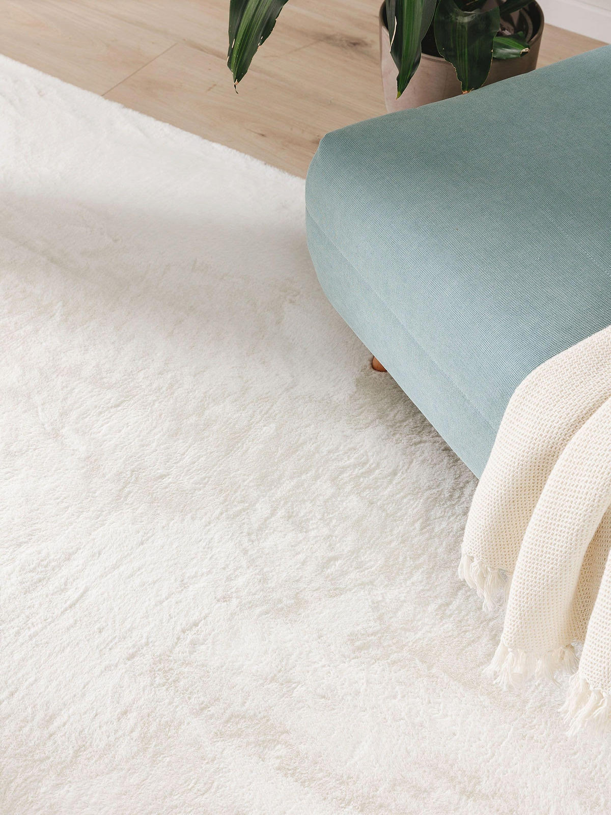 KUNSTFELLTEPPICH Furry Cream 60x120 cm - Creme, Kunststoff (60/120cm) - benuta
