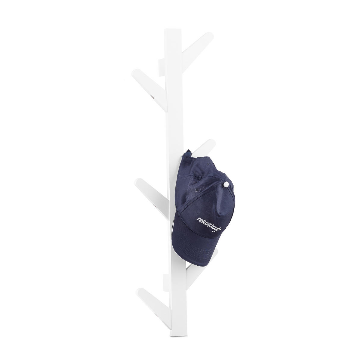WANDGARDEROBE - Weiß, Holz (22/78/7cm) - Relaxdays