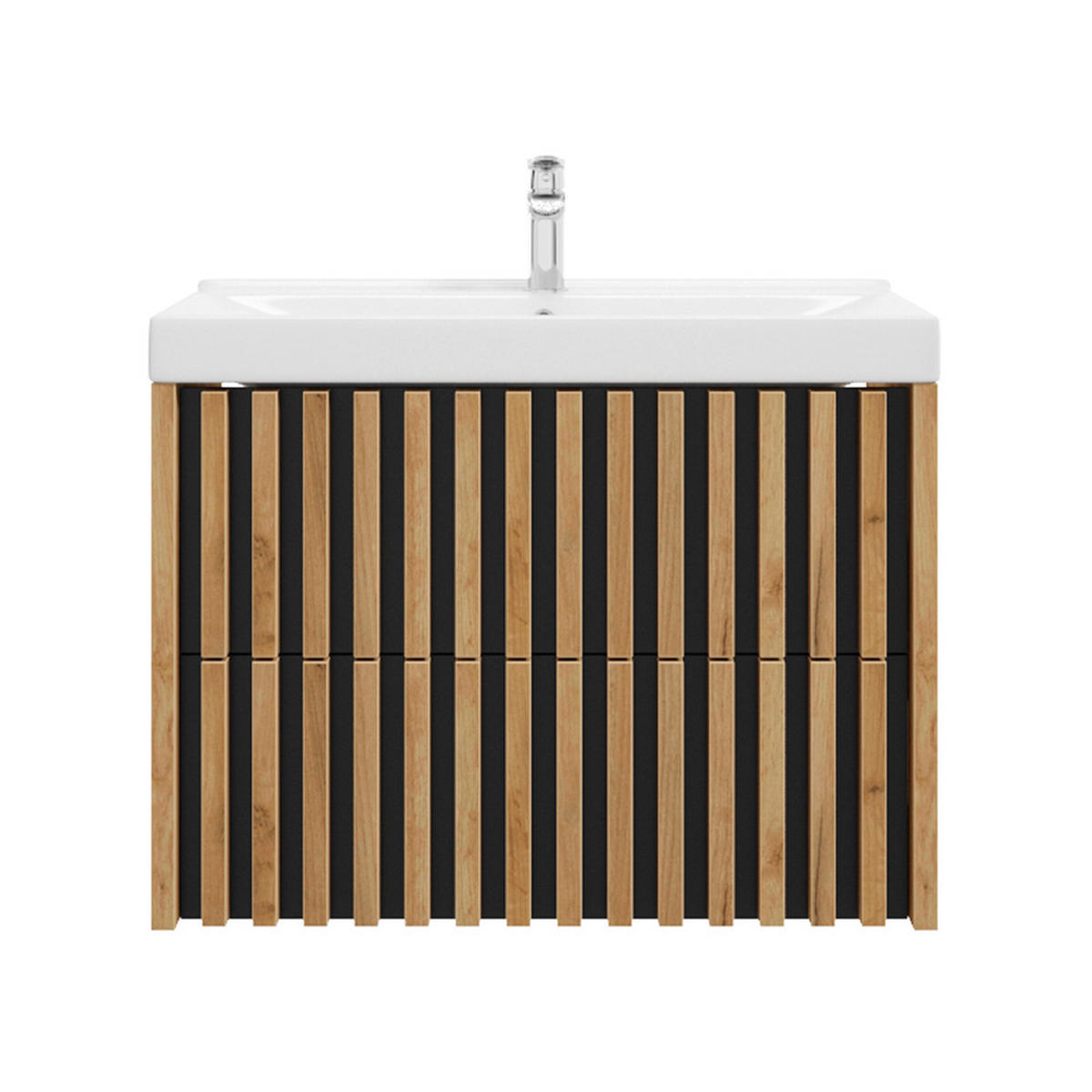 WASCHTISCH Lucca-107 - Braun, Holzwerkstoff (81/63/46cm) - Lomado