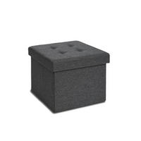 SITZHOCKER 41/31/31 cm, Dunkelgrau - Dunkelgrau, Kunststoff (31/31/41cm) - Blumtal