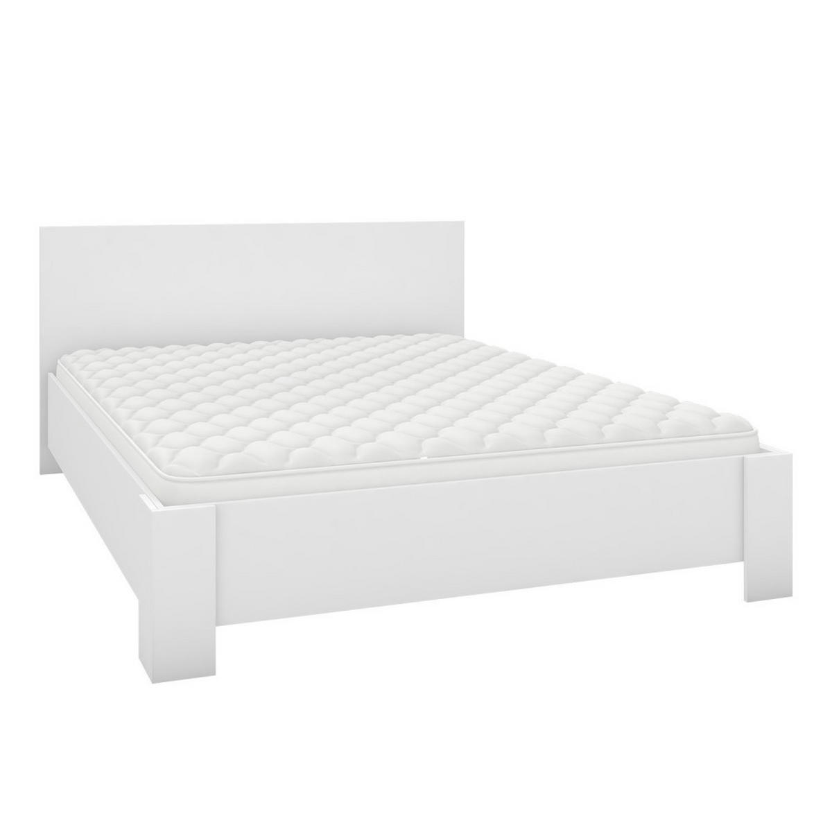 DOPPELBETT 169/90/207 cm Mediolan ohne Matratze 160x200 cm Weiß,Weiß - Weiß, Holzwerkstoff - imoebel24
