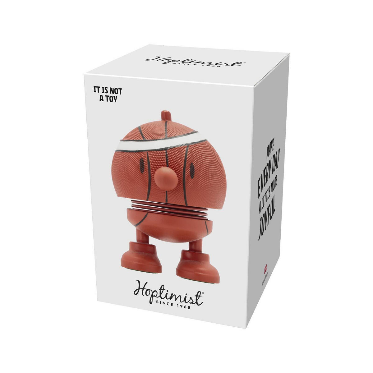 DEKOFIGUR Bumble S Basketball orange 7,6 cm - Orange, Kunststoff/Metall (5.8/7.6/4.5cm) - Hoptimist