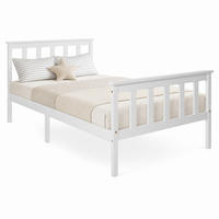 JUGENDBETT 90/200 mit Lattenrost und Kopfteil in Weiß - Weiß, Holzwerkstoff (90/200cm) - EVRYAE