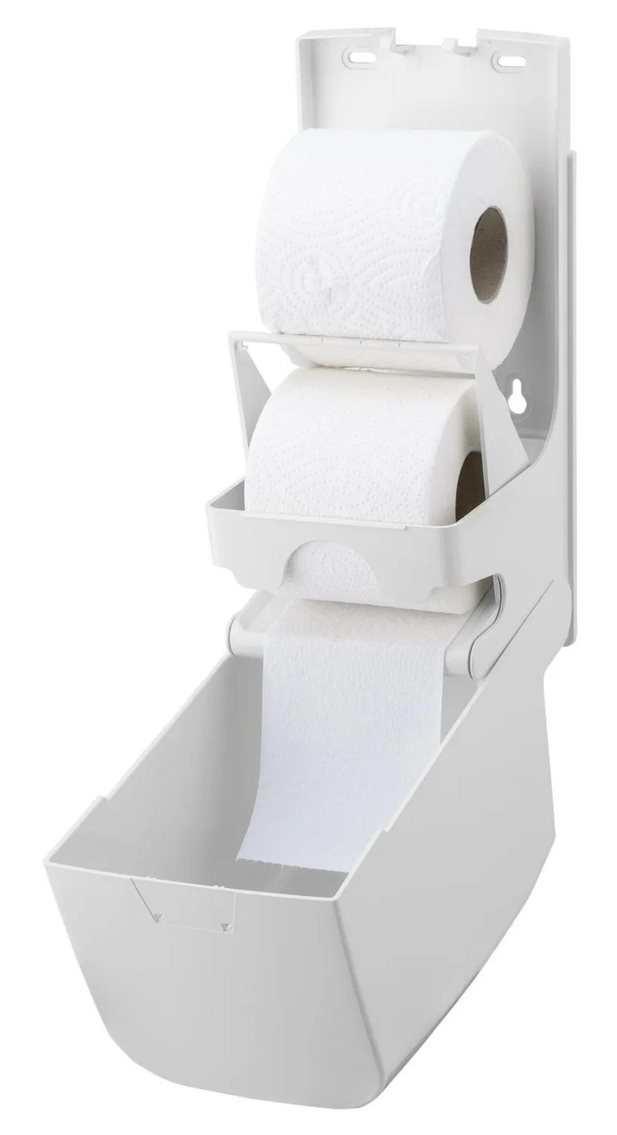 TOILETTENPAPIERHALTER PQDuo, für 2 Rollen, Kunststoff, weiß - Weiß, Kunststoff (14.5/31.5/15cm) - ich-zapfe